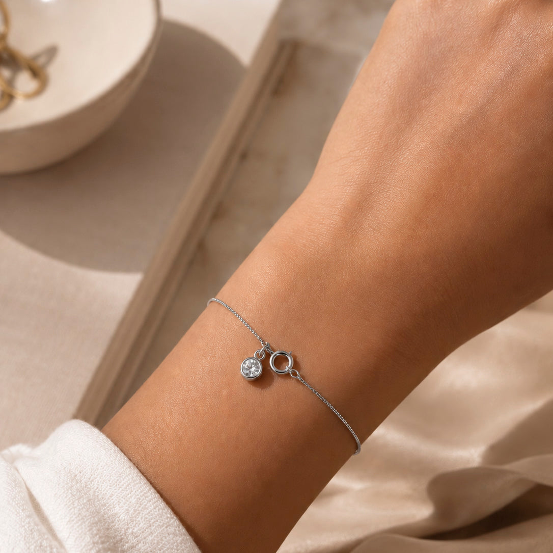 Blade Chain bracelet Silver Tone