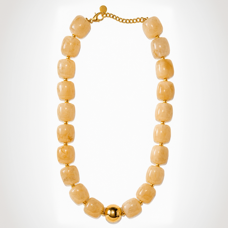 Chunky Beaded Ball Necklace