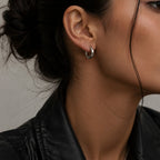 Chunky Circle Hinge Earrings