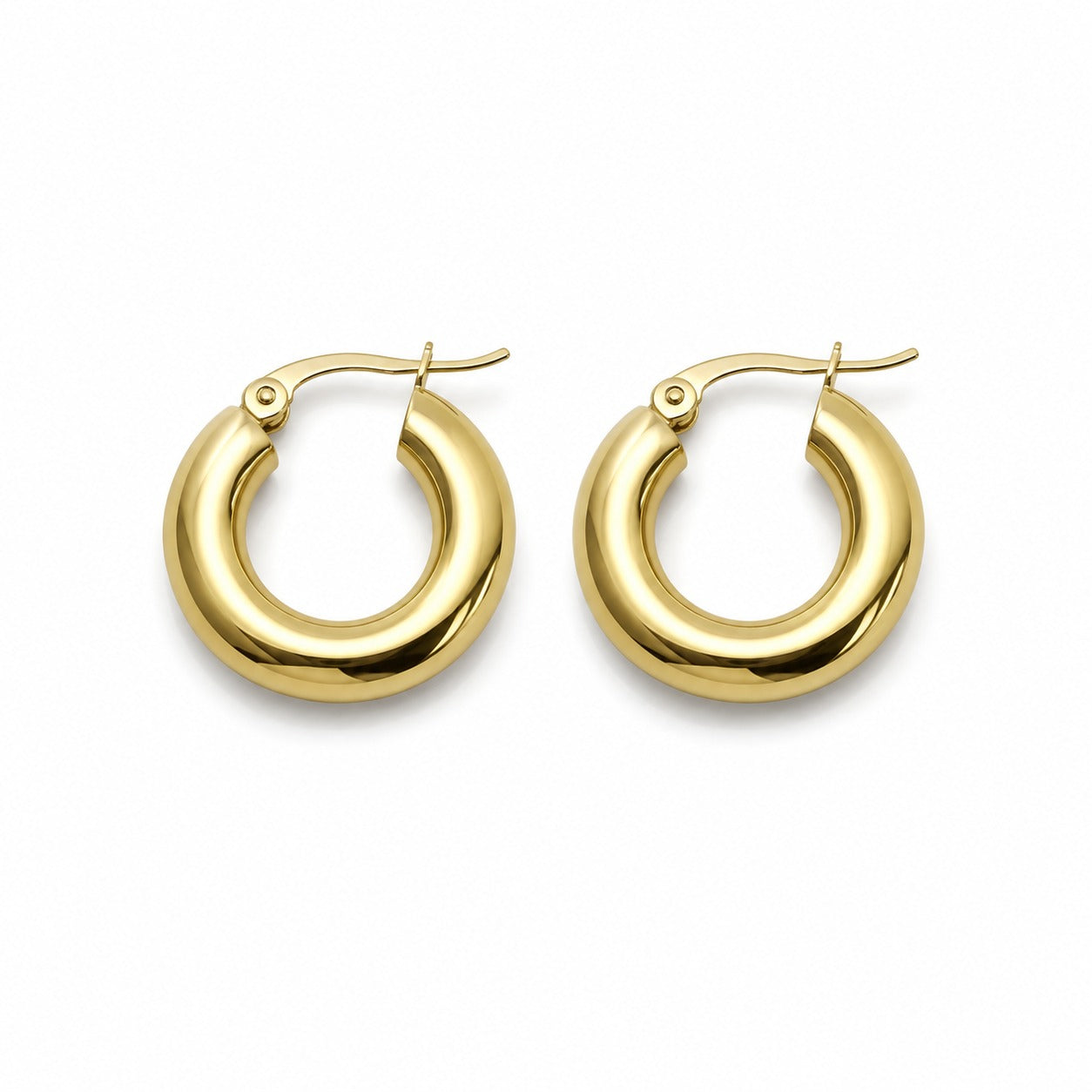 Chunky Circle Hoop Earrings