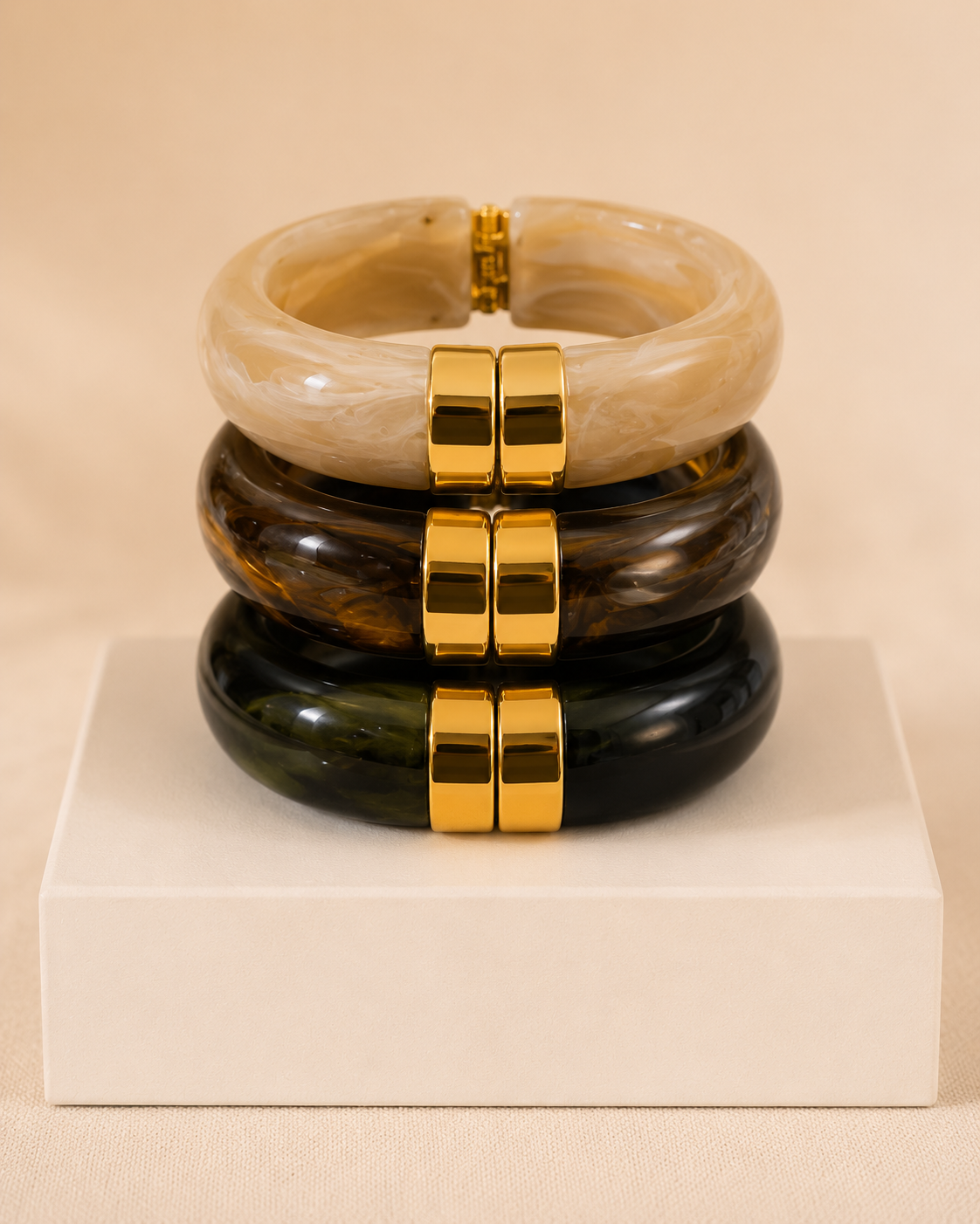 Double-band Accent Cuff Bangle