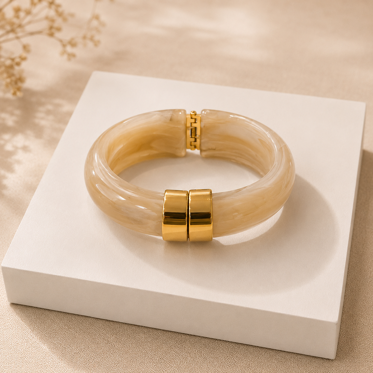 Double-band Accent Cuff Bangle