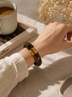 Double-band Accent Cuff Bangle