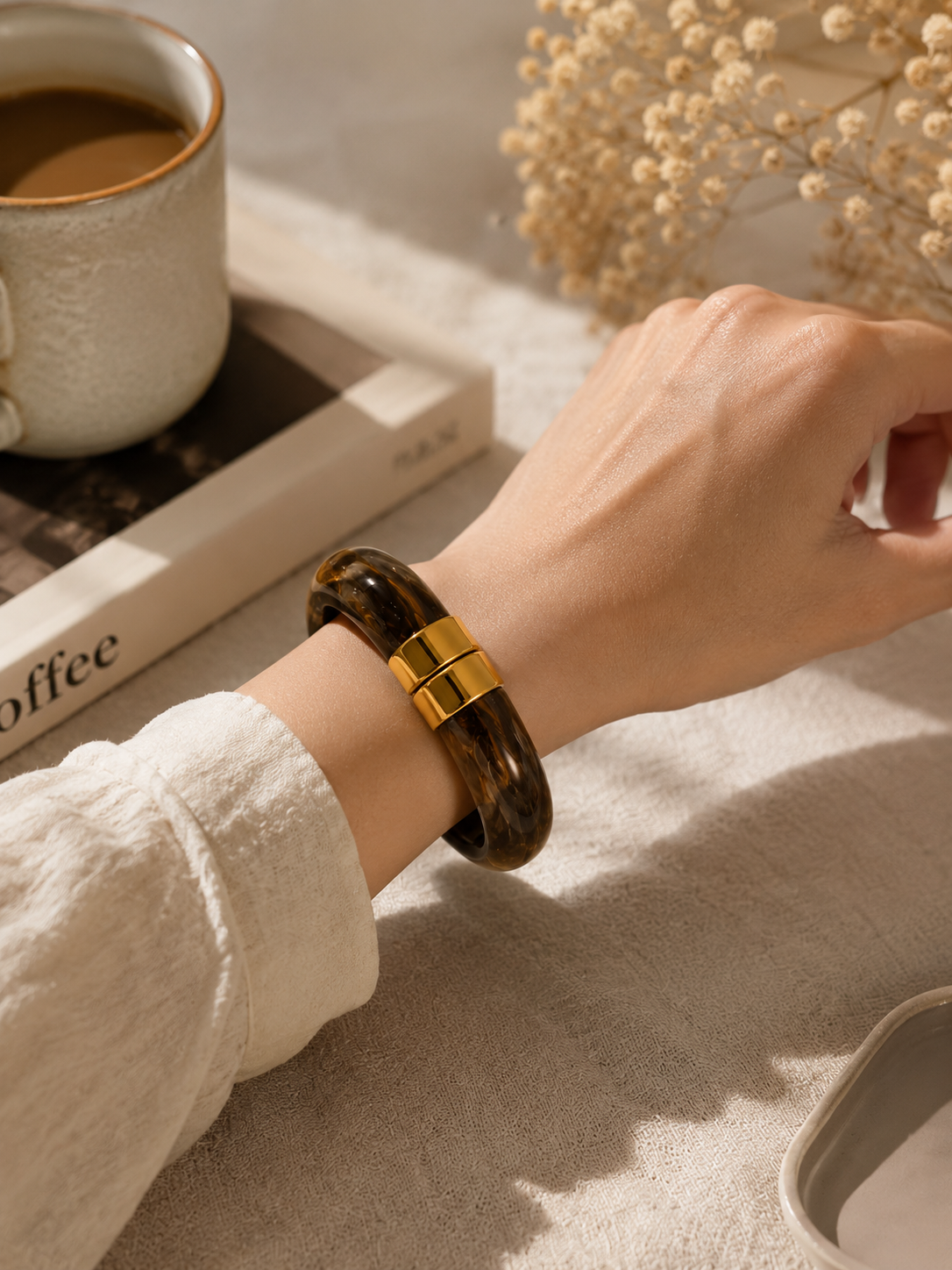 Double-band Accent Cuff Bangle