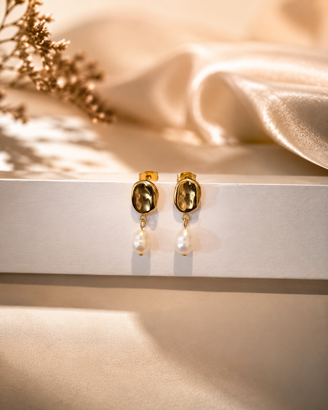 Freshwater Pearl Tassel Stud Earring