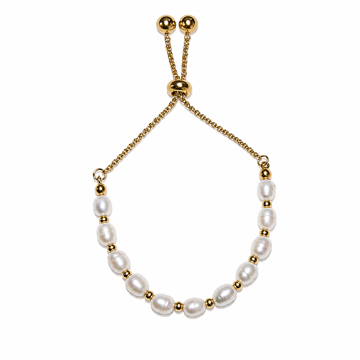 Golden Hour Freshwater Pearl Bracelet