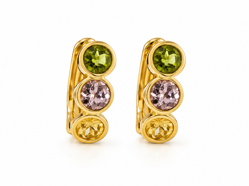 Colourful Huggie Earrings