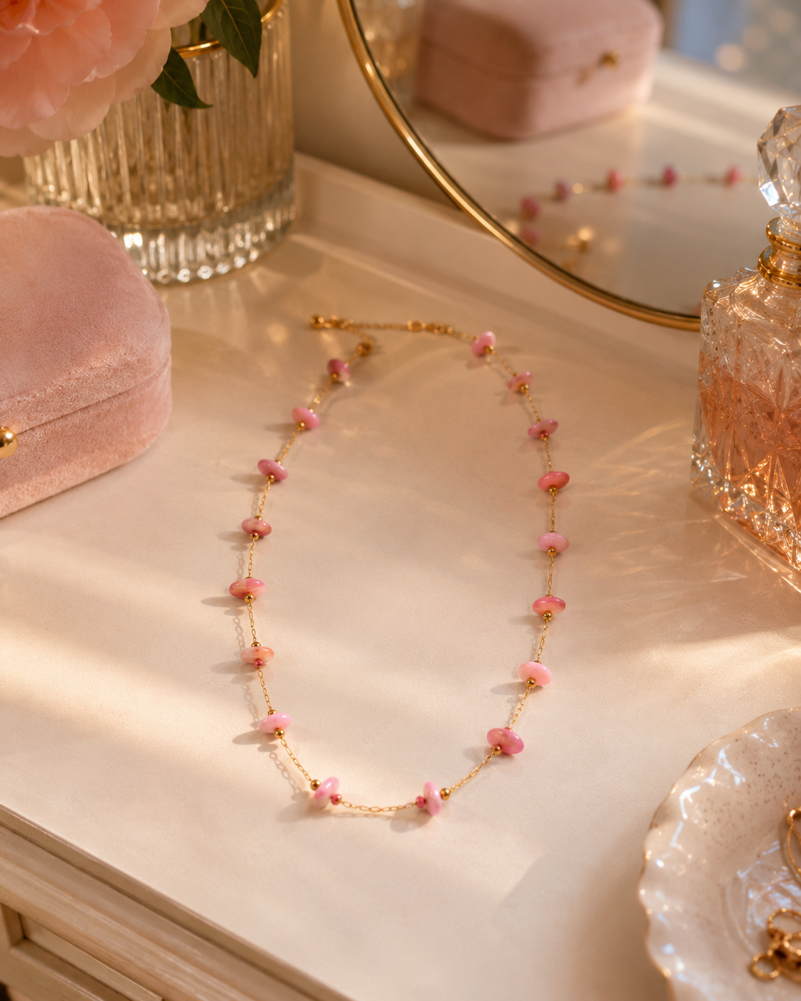 Natural Stone Dainty Necklace