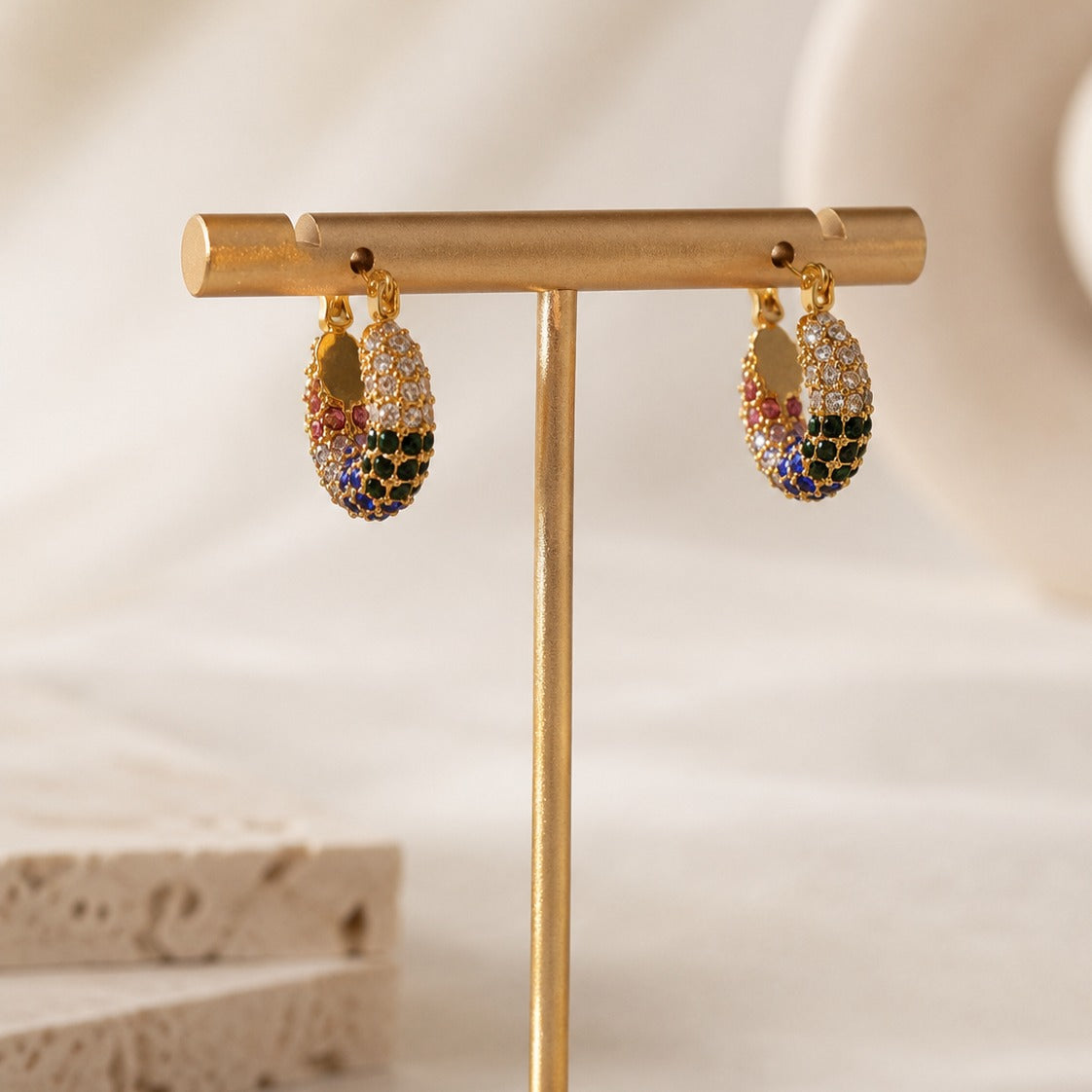 Kaleidoscope Pavé Hoops