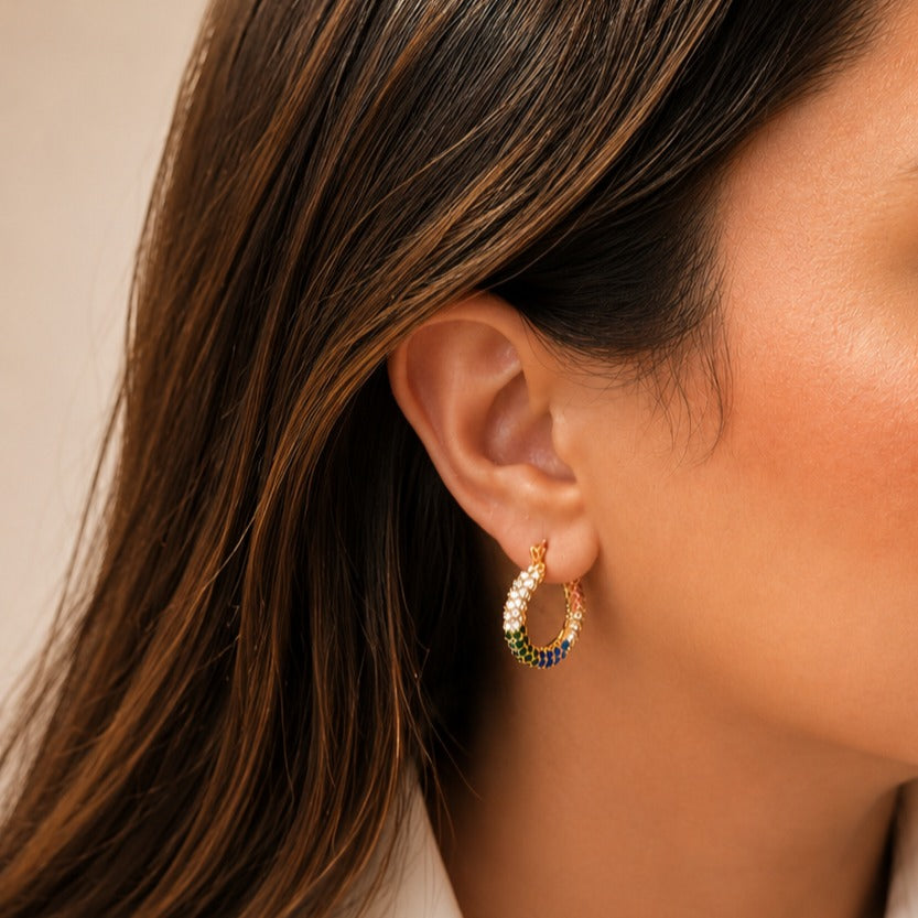 Kaleidoscope Pavé Hoops