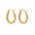 Oval Hoop Earrings