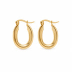 Oval Hoop Earrings