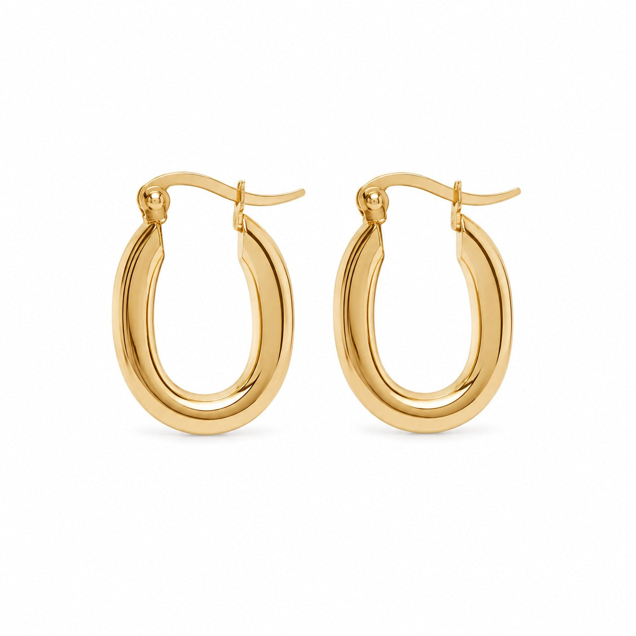 Oval Hoop Earrings