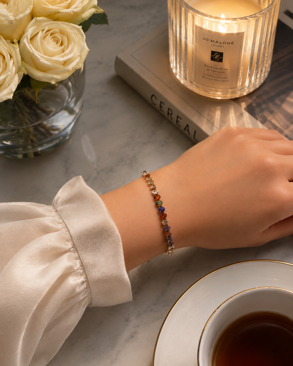 Oval Cut Inspired Tennis Bracelet