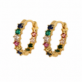 Pavé Huggie Earrings