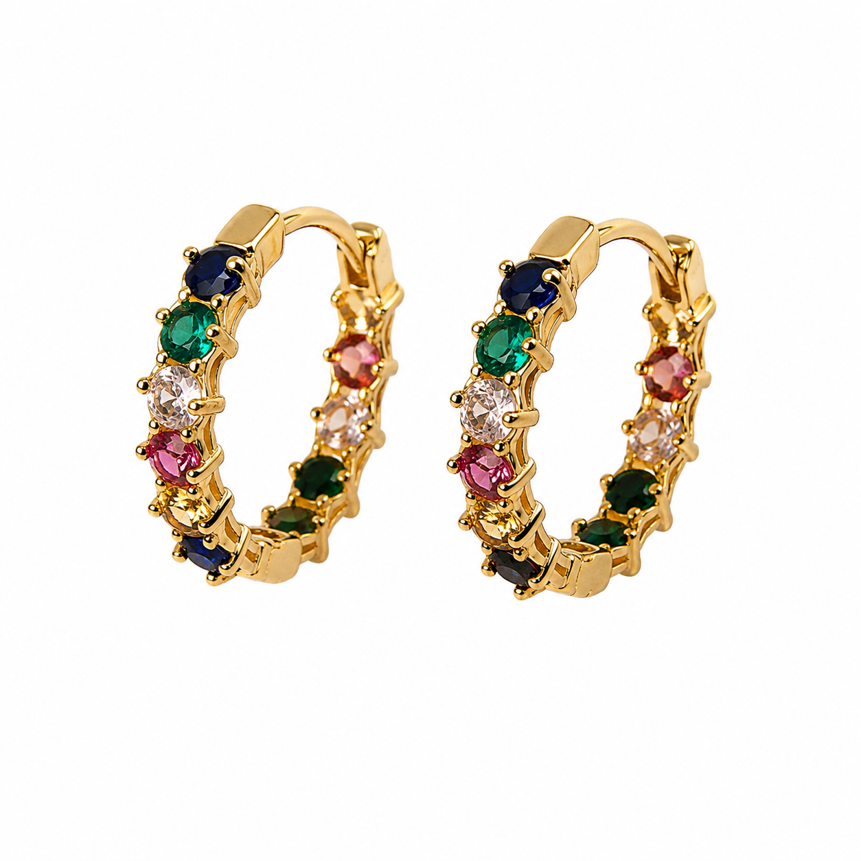 Pavé Huggie Earrings