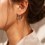 Pavé Huggie Earrings