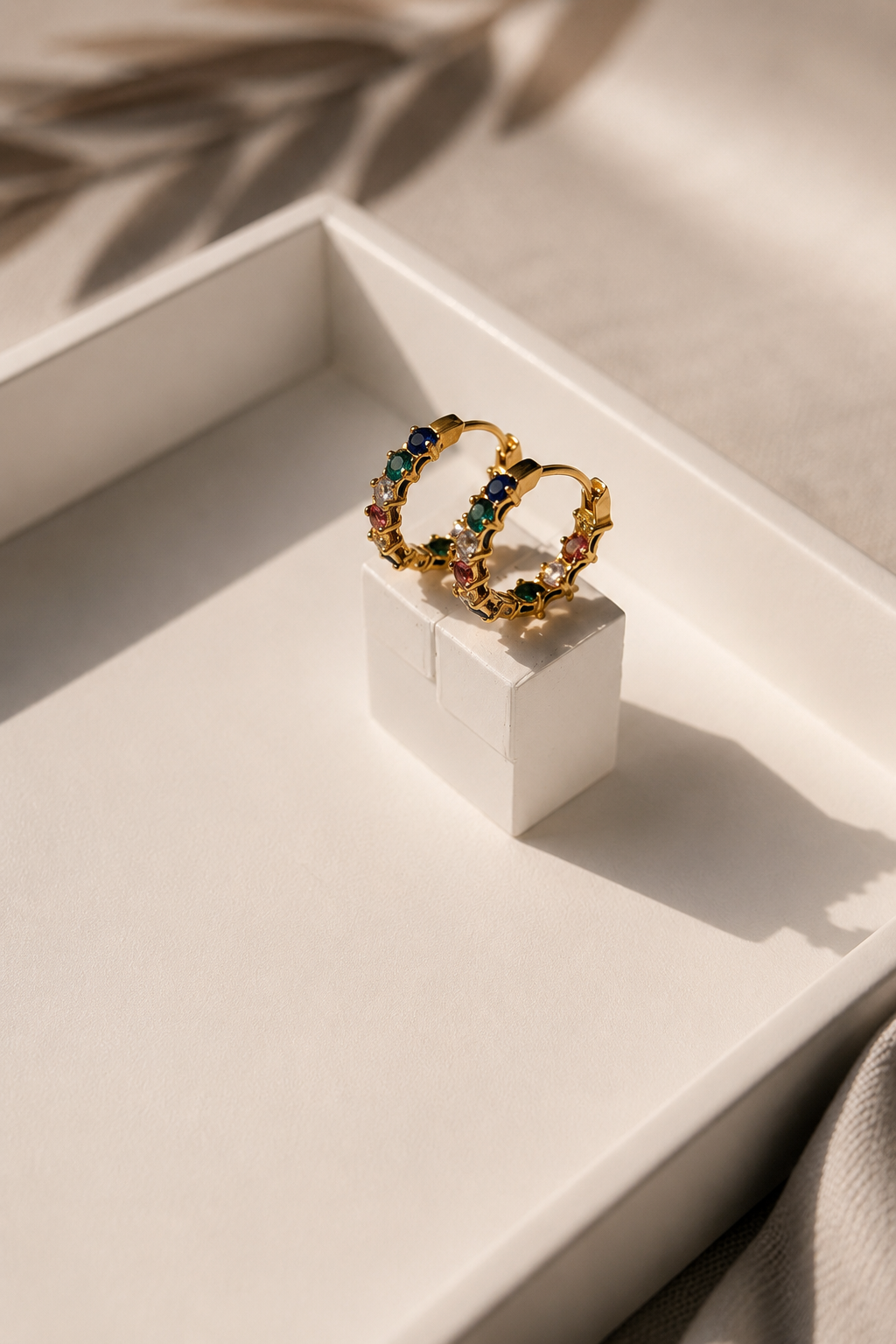 Pavé Huggie Earrings