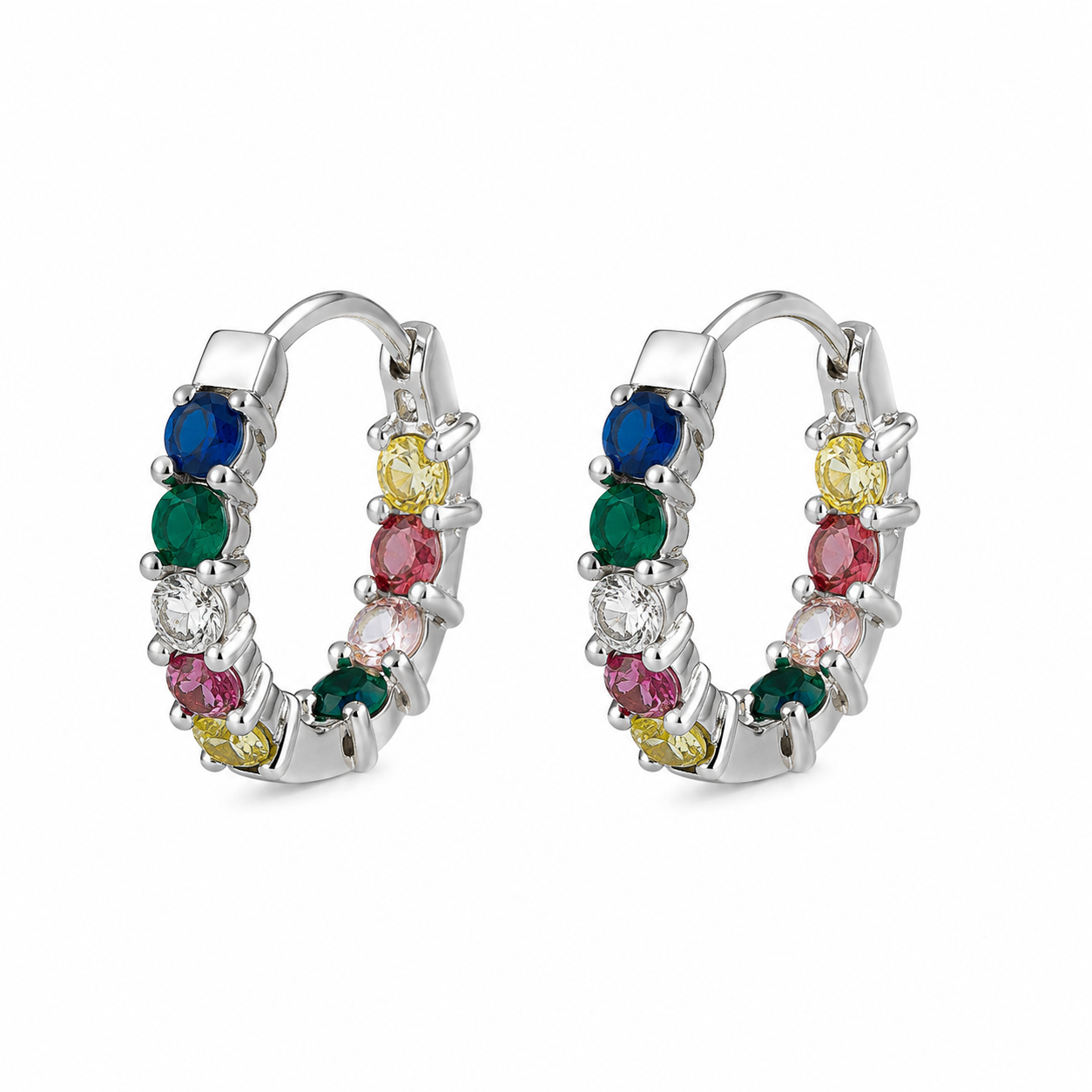 Pavé Huggie Earrings