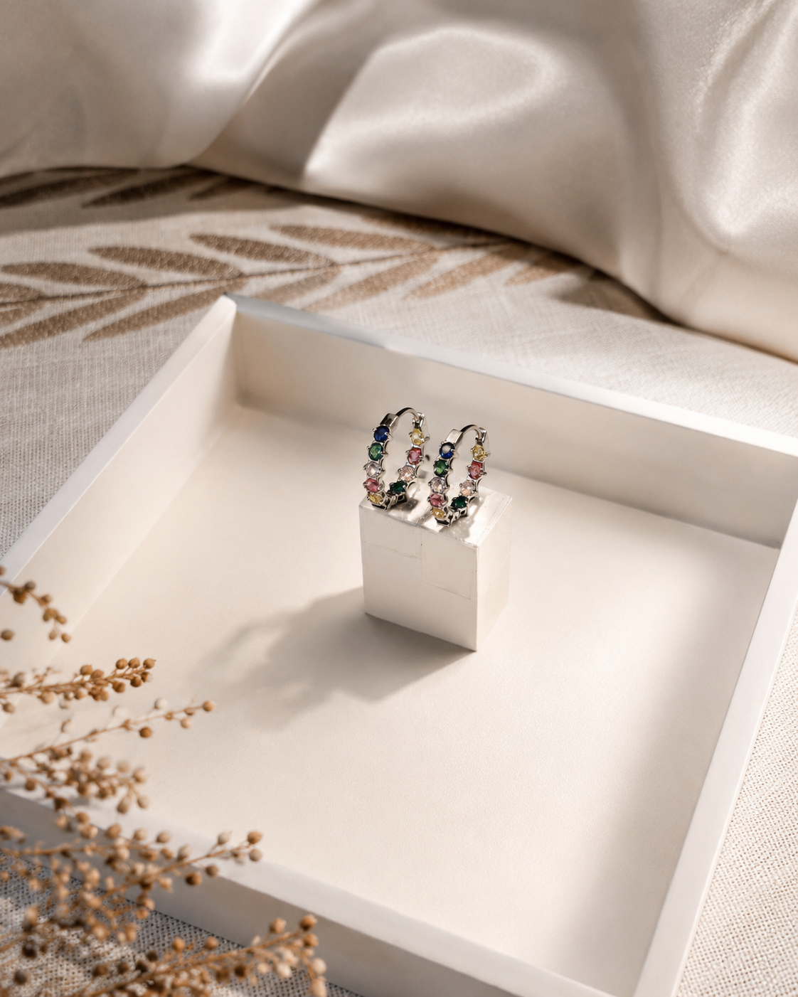 Pavé Huggie Earrings