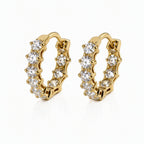 Pavé Huggie Earrings