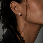 Shimmer Huggie Earrings