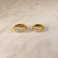 Shimmer Huggie Earrings