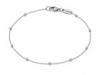 Spheres Chain Bracelet Silver Tone