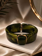 Square Framed Cuff Bangle
