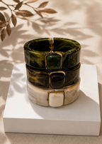 Square Framed Cuff Bangle