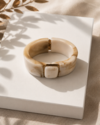Square Framed Cuff Bangle