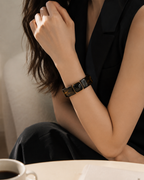Square Framed Cuff Bangle